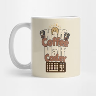 Half Coffee Half Coder Mug